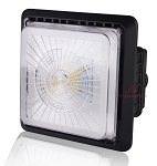100W Polaris II Series - LED Canopy Light | 13,700 Lumens, Ultra Efficient LED Canopy Light, Parking Garage Light, 5000K, DLC Premium 5.1, Brown