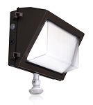 80W Durado IV Series - Motion Sensor LED Wall Pack | With Photocell , 11,600 Lumens, Color Selectable 30K/40K/50K, Semi Cut Off, DLC Premium 5.1, Brown