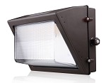 80W Durado IV Series - LED Wall Pack | With Battery Backup & Photocell, 11,600 Lumens, Color Selectable 30K/40K/50K, Semi Cut Off, DLC Premium 5.1, Brown