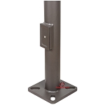 20 Foot Steel Light Pole - 4 inch Round Tube Light Pole