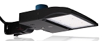 150W NextGen IV Series - LED Parking Lot Light | With Photocell, 22,500 Lumen, Color Selectable 30K/40K/50K, Yoke Trunnion Mount, Black