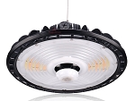150W Corvus II Series - Motion Sensor LED UFO High Bay Light | 21,750 Lumen, Color Selectable 30K/40K/50K, DLC Premium 5.1