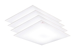 4 Pack - 2x2ft 40W LED Panel Light - Motion Sensor Ready - Altova Series - 5,500 Lumens - Color Selectable 35K/40K/50K/57K/65K