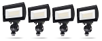 30W Luri Series - LED Flood Light | 4 Pack, 3,450 Lumens, 5000K, Knuckle Mount, Hetria Lighting