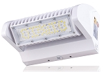 40W Rotate IV Series - LED Wall Pack | 5,700 Lumens, Color Selectable 30K/4000K/50K, Rotating Panels, DLC Premium 5.1, White