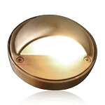 4W Jovel Series - LED Landscape Step Light | Solid Brass, 2700K-3000K G4 Bulb Included, 12v DC Low Voltage Lights, Deck Light