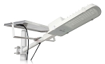 50W Eros II Series - Two Piece Solar Street LED Light | 7,000 lumens, 6000K, Wall & Pole Mount Included