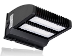 80W Rotate IV Series - LED Wall Pack | 11,400 Lumen, 5000K, Rotating Panels, DLC Premium 5.1, Black