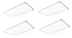 2x4 Foot LED Panel Light- 72 watts Troffer Light - R2 Series Tunable - Flat Surface Mount - 5 Kelvin 5000K/4000K/3500K - CARTON OF 4 