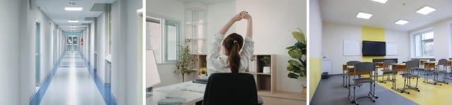 Commercial Ceiling Lights: Office, Hospital, and School Solutions
