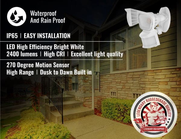 LED Floodlights and Burglary Deterrent?