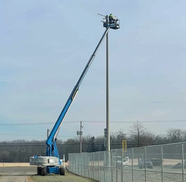 What Kind of Crane Do I Need For Sports Lighting Installs