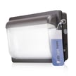100W - Elvora Series - LED Wall Pack with Photocell - Color Selectable 30K/40K/50K - Brown Housing - LED Light Expert