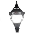 100W Marcenti Series - LED Post Top Light | Acorn Style, With Optional Photocell, Color Selectable 30K/40K/50K, Slip Fit Mount, Black