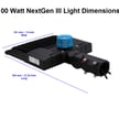 100 Watt LED NextGen III Parking Lot Lights - 14,500 Lumen - 5000K - Slip Fit Mount - WITH photocell  
