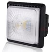 100W Polaris II Series - LED Canopy Light | 13,700 Lumens, Ultra Efficient LED Canopy Light, Parking Garage Light, 5000K, DLC Premium 5.1, Brown