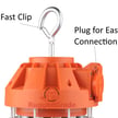 60W Dracor Series - LED Temporary Light | 7,800 Lumens, LED Construction Lights, Plug Port for Easy Connection, Fast Clip