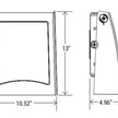80W - LED Wall Pack | 11,200 Lumens, Color Selectable 30K/40K/50K, Full Cut Off, Adjustable Design