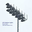 1000W StadiumPro III Series - LED Stadium Light | 130,100 Lumen, 5000K, 40 Degree, Flood Mount