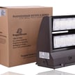 17,100 Lumen - 120 Watt Rotate III Series LED Wall Pack- 5000K - High Efficiency 140 lumen to watt - DLC Premium - Brown Housing