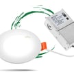 12W Kalo RD Series - LED Recessed Can Light with Junction Box | 4 Inch, Slim Round Design, Color Selectable 27K/30K/35K/40K/50K