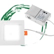12W Kalo RD Series - LED Recessed Can Light with Junction Box | 4 Inch, Slim Square Design, Color Selectable 27K/30K/35K/40K/50K