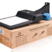 150W Revati II Series - LED Parking Lot Light | With Photocell, 21,500 Lumen, Color Selectable 30K/40K/50K, Arm Mount, Black