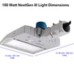150W NextGen IV - LED Parking Lot Light | With Photocell, 22,500 Lumen, Color Selectable 30K/40K/50K, Slip Fit, Gray