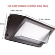 150 Watt LED Wall Pack - 21,700 Lumens - 5000K - Semi Cut Off - Durado III Series - DLC 5.1 Premium - With Photocell