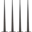 Light Pole Package | 4 x 20 Foot Light Pole, 4 Inch Square Tube Light Pole, Includes Preinstalled Tenon, Hardware Kit and Delivery Included, Black