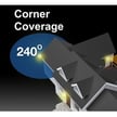 20 Watt - Turin II Series LED Security Light - LED Motion Sensor Flood Light - White - 2400 Lumen -  240 Degree Sensor - 5000K