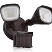 20W - Turin II TT Series - LED Security Light with 240 Degree Motion Sensor - Color Selectable 30K/40K/50K - Bronze