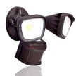 20 Watt - Turin II Series LED Security Light - LED Motion Sensor Flood Light - Bronze/ Brown - 2400 Lumen - 240 Degree Sensor- 3000K Warm White