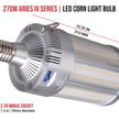 270W Aries IV Series - LED Corn Bulb | 277-480V, E39, 39,150 Lumens, Color Selectable 30K/40K/50K
