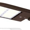 300W NextGen IV Series - LED Parking Lot Light | Shoebox, 45,000 Lumen, Color Selectable 30K/40K/50K, Arm Mount, Brown