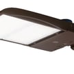 300W NextGen IV Series - LED Parking Lot Light | Shoebox with Photocell, 45,000 Lumen, Color Selectable 30K/40K/50K, Arm Mount, Brown