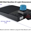 60 Degree Sports Light - 42,000 Lumen - 300 watt NextGen III LED Lights - Power Adjustable- Narrow Beam Spot Light for Long Distance - With Photocell - 5000K