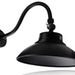 50W Overo X Series - LED Gooseneck Wall Light | With Photocell, 5,500 Lumens, Color Selectable 30K/40K/50K, Bronze