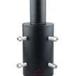 Tenon Adapter | For 4 inch Round Pole, Light Pole Adapter for Slip Fit Mount, Black
