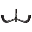 Triple Bullhorn Mount | Triple Tenon Adapter, 120 Degree Version, 3 Light Pole Adapter for Slip Fit, Goes Over Tenon (2 3/8 inch pipe), Black