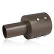 Tenon Adapter | For 4 inch Round Pole, Light Pole Adapter for Slip Fit, Brown