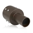 Tenon Adapter | For 4 inch Round Pole, Light Pole Adapter for Slip Fit, Brown