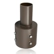 Tenon Adapter | For 4 inch Round Pole, Light Pole Adapter for Slip Fit, Brown