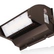 40W Rotate IV Series - LED Wall Pack | 5,800 Lumen, Color Selectable 30K/40K/50K, Rotating Panels, DLC Premium 5.1, Brown