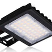 50W Kivo II Series - LED Flood Light | With Photocell, 7,150 Lumens, Wattage & Color Selectable 30K/40K/50K, Yoke Mount, DLC Premium 5.1