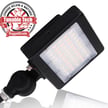 30W Kivo II Series - LED Flood Light | With Photocell, 4,350 Lumens, Color Selectable 30K/40K/50K, Knuckle Conduit Mount, DLC Premium 5.1