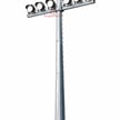 60 Foot Stralos Series - Stadium Light Pole | High Mast Steel Pole, Soccer or Football Field Ready, Crossbeams Included