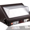 60W Durado IV Series - LED Wall Pack | With Photocell, 8,700 Lumens, Color Selectable 30K/40K/50K, Semi Cut Off, DLC Premium 5.1, Brown