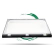 60W Blade Series - LED Wall Pack Light | Without Photocell, 9,600 Lumens, 5000K, Hetria Lighting 