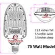 75W Arcana II Series - LED Corn Bulb | E39, 8,800 Lumen, 250W Metal Halide Replacement, 4000K, DLC Premium 5.1